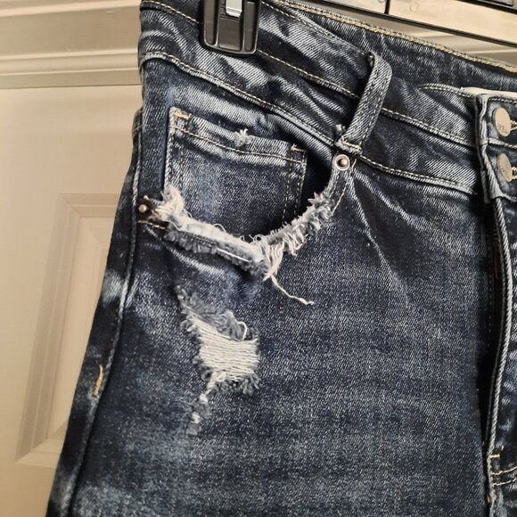 BKE Jeans Womens 28 High Rise Bootcut Parker Distressed Denim Cowgirl Western - Picture 4 of 13